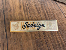 Engraved Gold Filled SLIDER Name Plate (10 letters)