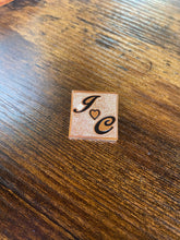 Gold Filled ENGRAVED SQUARE PENDANT/SAND BACKGROUND Hawaiian Font (1 letter or Picture)