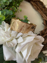 🌟 24mm or 32mm Engraved PATTERN🌟RAW EDGE GOLD FILLED BRACELET ONLY- Includes 10 letters 1st letter capital FINAL SALE (Read whole listing carefully)