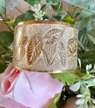 🌟 24mm or 32mm Engraved PATTERN🌟RAW EDGE GOLD FILLED BRACELET ONLY- Includes 10 letters 1st letter capital FINAL SALE (Read whole listing carefully)