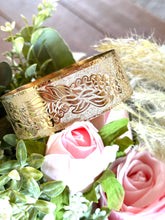 🌟 24mm or 32mm Engraved PATTERN🌟RAW EDGE GOLD FILLED BRACELET ONLY- Includes 10 letters 1st letter capital FINAL SALE (Read whole listing carefully)