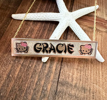 Engraved Gold Filled SLIDER Name Plate (10 letters)