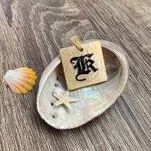 24mm Gold Filled INITAL PENDANT Hawaiian Font (1 letter)