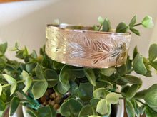 🌟Engraved PATTERN🌟24mm RAW EDGE GOLD FILLED BRACELET ONLY- Includes 10 letters 1st letter capital FINAL SALE (Read whole listing carefully)