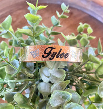12mm Round Leafy Vine BRACELET RAW GOLD FILLED ONLY- Includes 10 letters 1st letter capital FINAL SALE (Read whole listing carefully)
