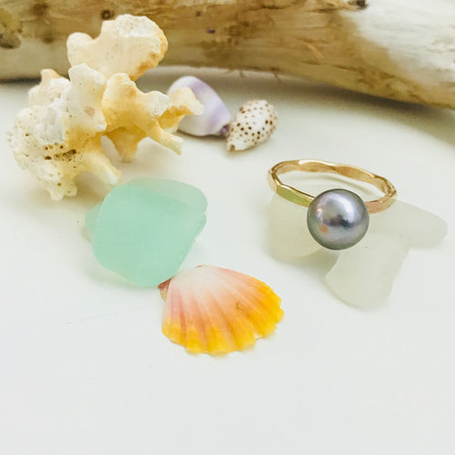 12 Gauge Tahitian Pearl Ring