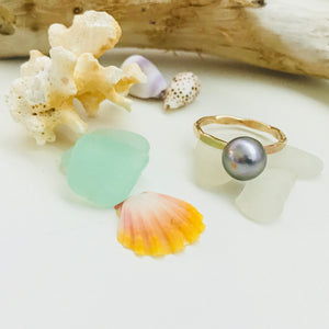 12 Gauge Tahitian Pearl Ring