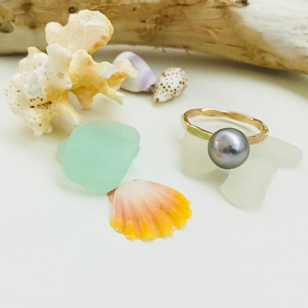 12 Gauge Tahitian Pearl Ring