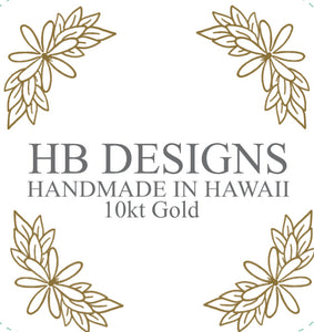 10KT 12mm or 15mm Hawaiian Bracelet