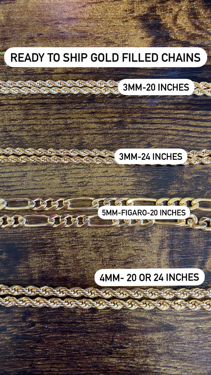 READY TO SHIP-14K GOLD FILLED CHAIN- Select Style