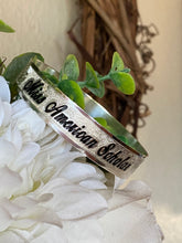 🌟NEW Engraved STERLING SILVER PATTERN🌟12 or 15mm STERLING SILVER BRACELET ONLY- Includes 10 letters 1st letter capital FINAL SALE (Read whole listing carefully)