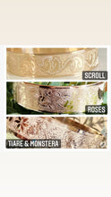 🌟NEW Engraved PATTERN🌟12mm, 15mm, or 20mm RAW GOLD FILLED BRACELET ONLY- Includes 10 letters 1st letter capital FINAL SALE (Read whole listing carefully)
