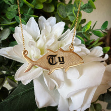 Adult or Keiki 'ULUA Name-CUT OUT *2 Inches Long* Gold Filled Necklace (7letters only) 1st Letter Capital