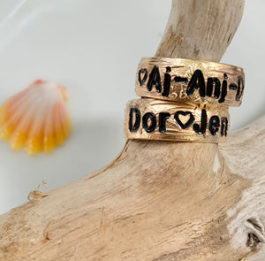 8mm Normal Font Ring