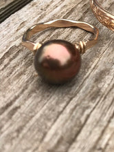 12 Gauge CHOCOLATE Tahitian Pearl Ring