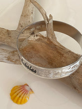 🌟NEW Engraved STERLING SILVER PATTERN🌟12 or 15mm STERLING SILVER BRACELET ONLY- Includes 10 letters 1st letter capital FINAL SALE (Read whole listing carefully)